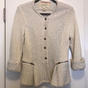 Peplum sweater with pockets